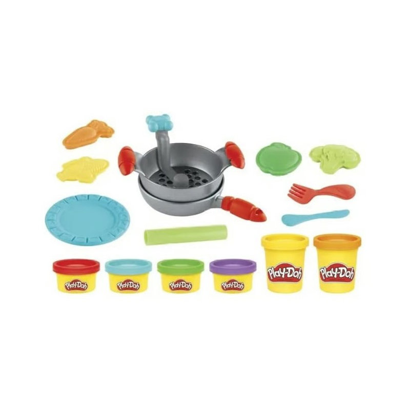 Play-Doh Kitchen Creations Ciastolina Masa Plastyczna Seria Kuchenna Zestaw Makaron Akcesoria 3+ 