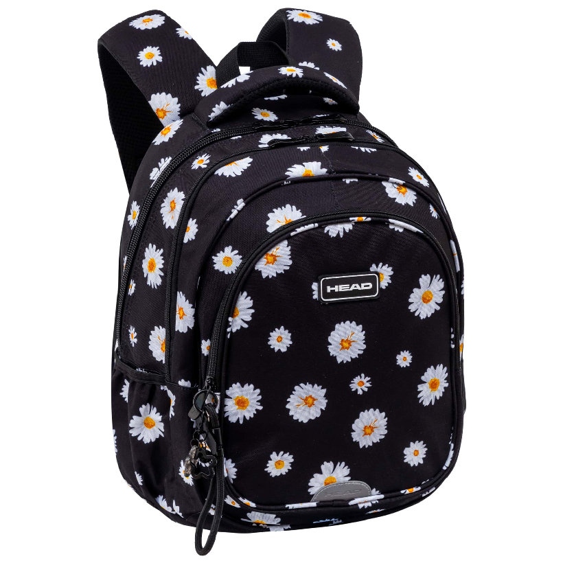 Astrabag Plecak Szkolny Trzykomorowy Pojemny Młodzieżowy Odblaski Lekki Head Daisy