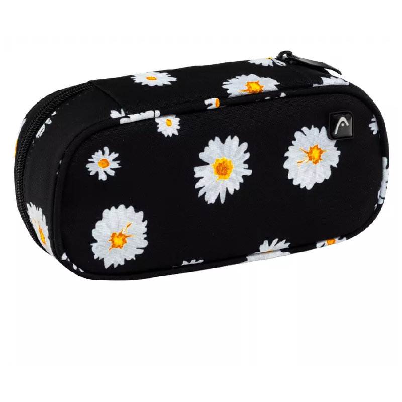 Piórnik Saszetka Do Szkoły Dla Dziecka Na Przybory Etui Astra Daisy Stokrotki Czarny