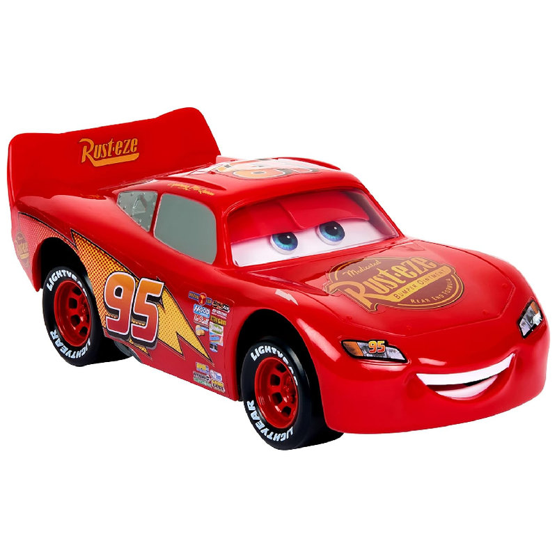 Autko Zygzak McQueen Auta Cars Ruchome Oczy Twarz Mattel Moving Moments 3+