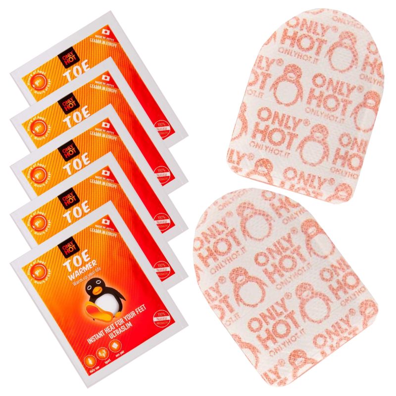 Only Hot Toe Warmer Ogrzewacze Do Palców U Stóp Turystyczne Grzejki Ogrzewacz Komplet 2 sztuki Do Plecaka Ewakuacyjnego Do 9h
