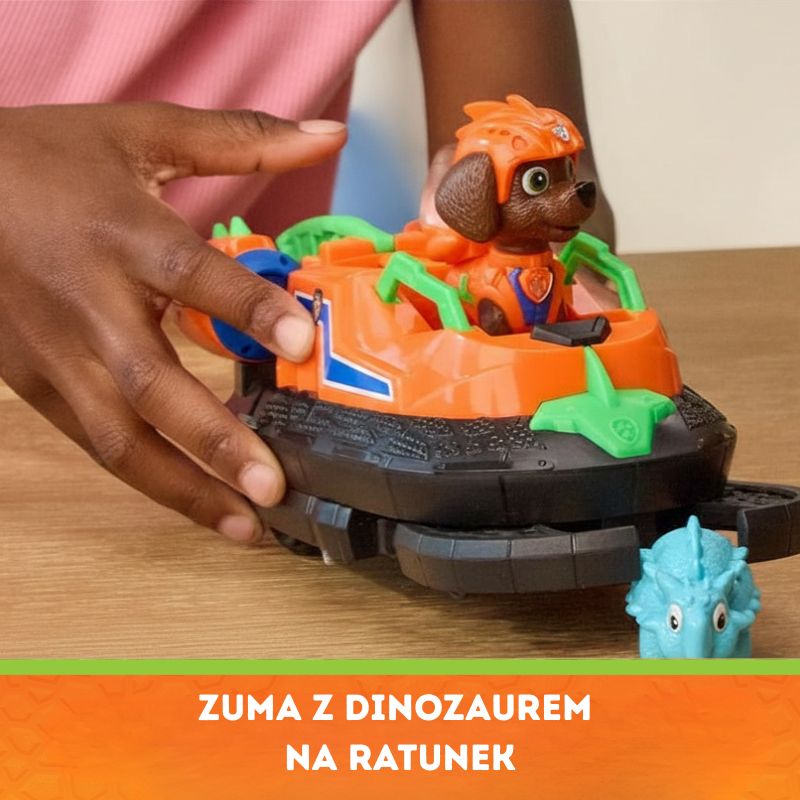  Psi Patrol i Dinozaury Dino Film Pojazd Krążownik Transporter Figurka + Dinozaur