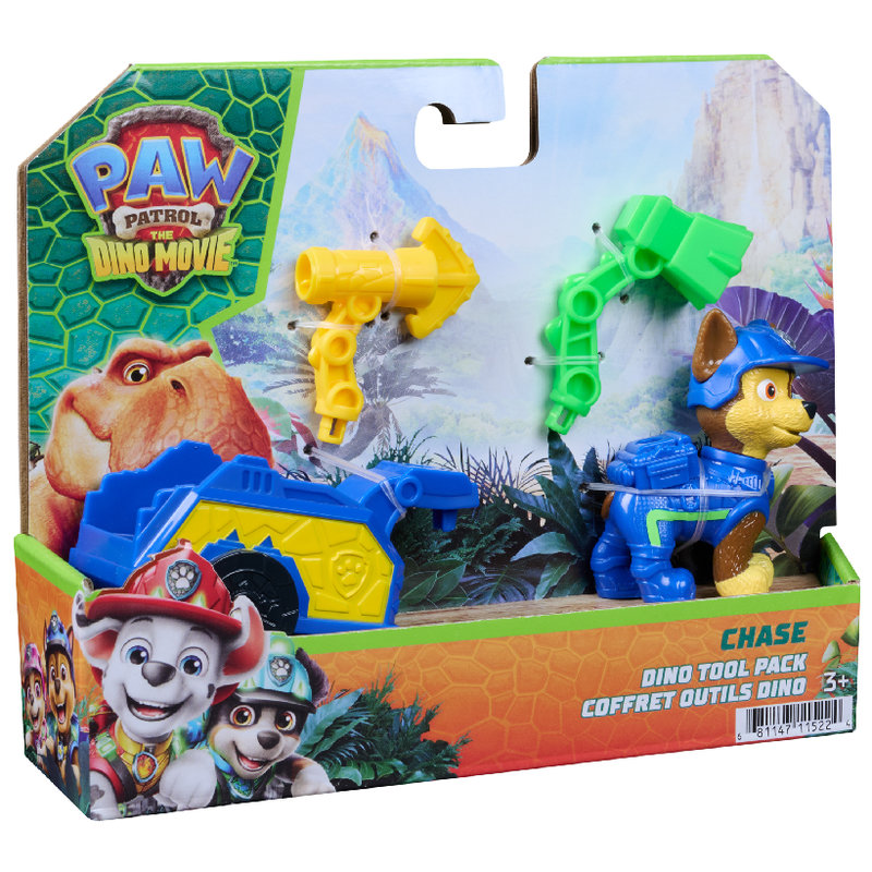 Psi Patrol I Dinozaury Dino Film Figurka Z Przyczepą + Akcesoria 