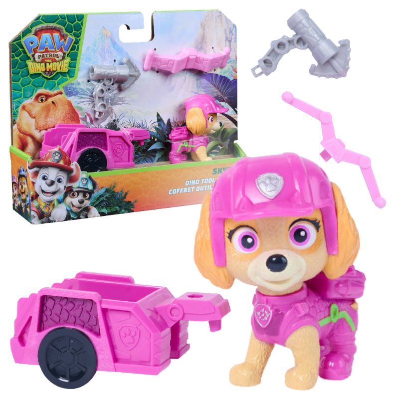 Psi Patrol I Dinozaury Dino Film Figurka Z Przyczepą + Akcesoria 