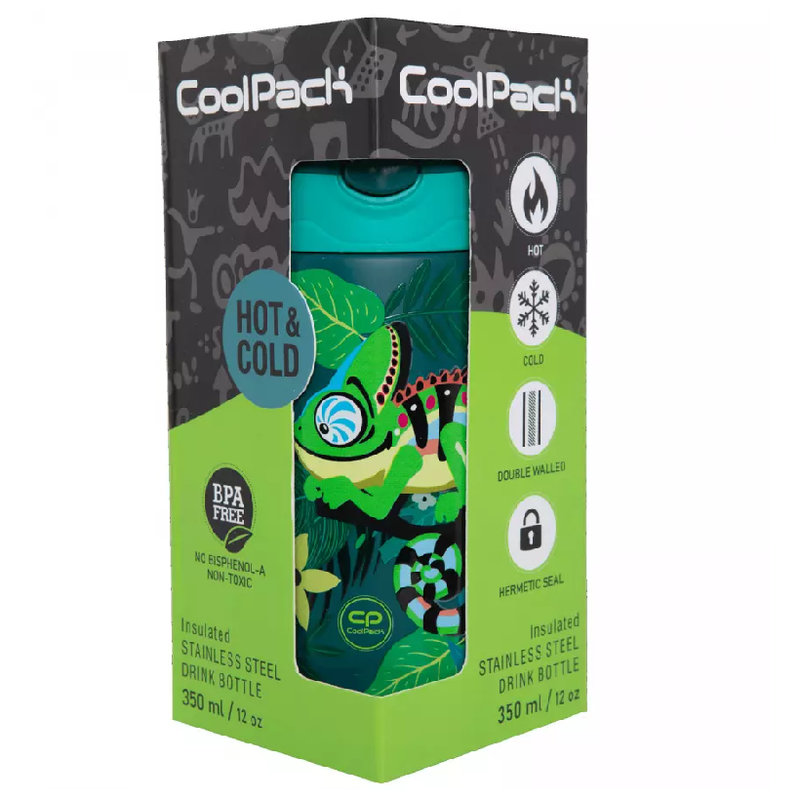 Butelka Termiczna Ze Stali Nierdzewnej Coolpack Tropic 350 ML Do Szkoły Dla Dzieci