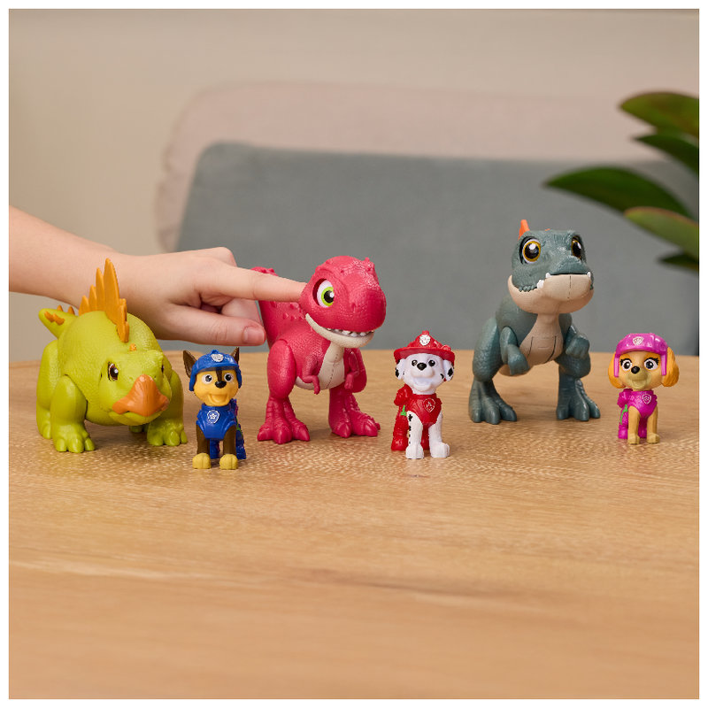 Psi Patrol i Dinozaury Dino Film Zestaw Figurek