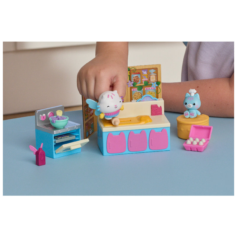 Koci Domek Gabi Wróżkolandia Kuchnia Zestaw Kuchenny Figurek Figurki Kot Łakotek