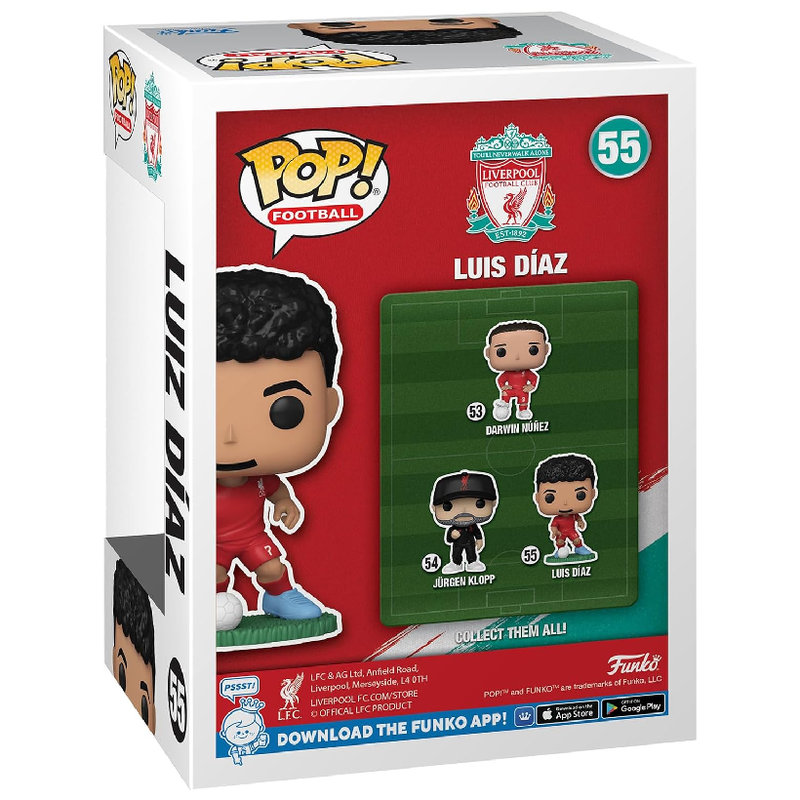 Figurka Funko Pop! Oryginalna Liverpoll Luis Diaz Kolekcjonerskie Figurki Pop