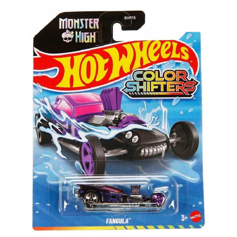 Autko Hot Wheels Zmieniające Kolor Color Shifters Samochodzik Pojazd Fangula Monster High JKP16 3+