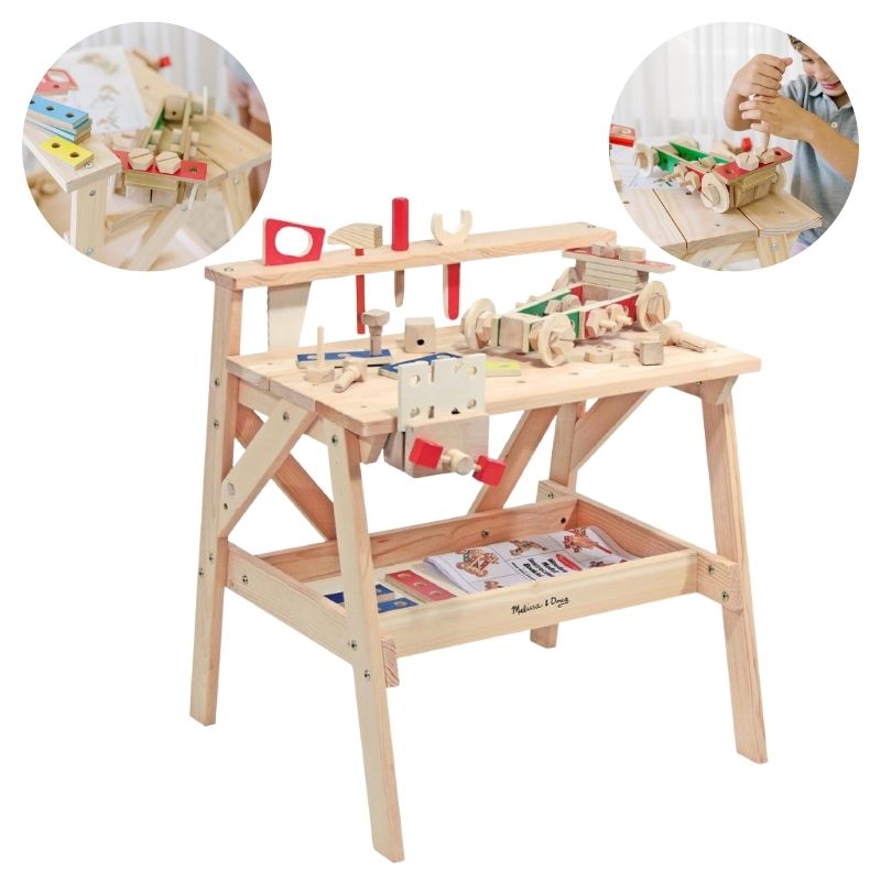 Warsztat Melissa & Doug Zestaw Majsterkowicza Narzędzia Dla Dzieci Drewniany