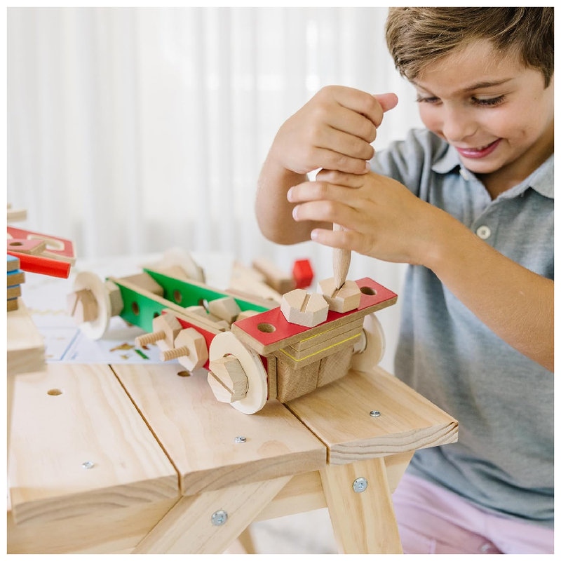 Warsztat Melissa & Doug Zestaw Majsterkowicza Narzędzia Dla Dzieci Drewniany