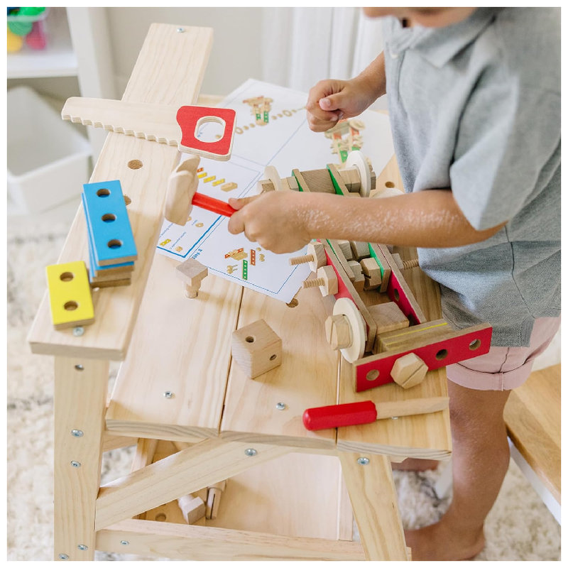 Warsztat Melissa & Doug Zestaw Majsterkowicza Narzędzia Dla Dzieci Drewniany