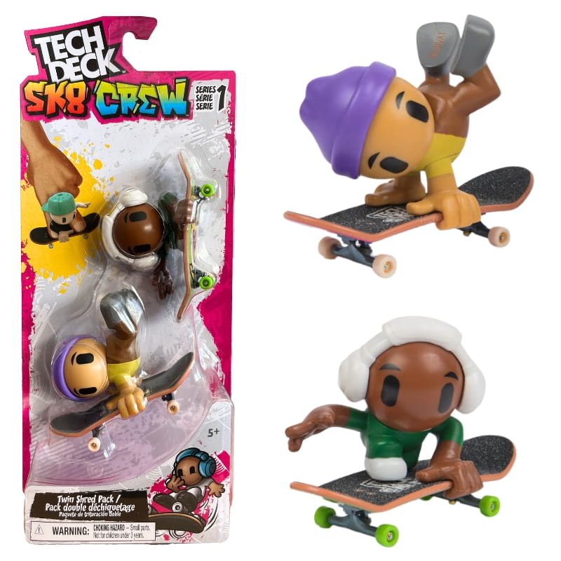 OUTLET! Tech Deck Sk8 Crew Pack Zestaw Dwupak 2 Fingerboardy + Figurki Skater