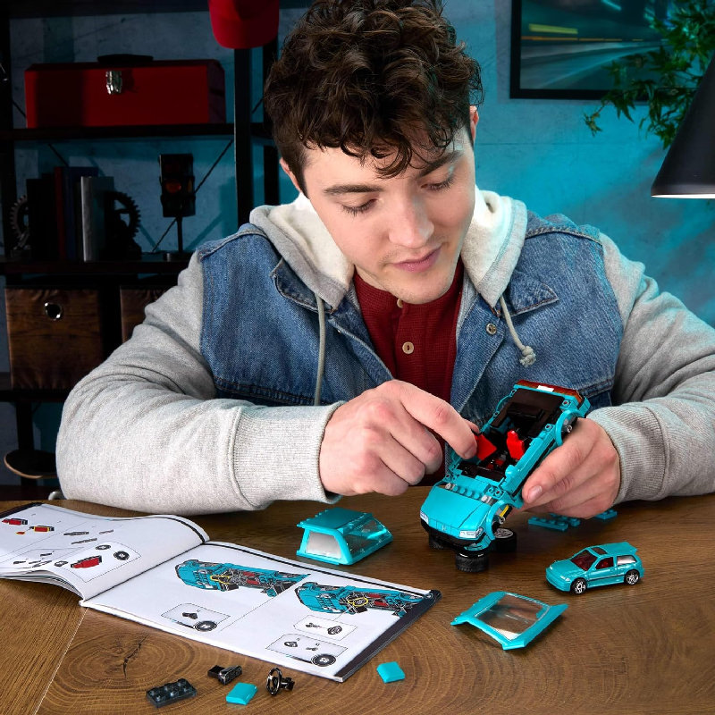 Klocki Hot Wheels Brick Shop Speed Series Składany Samochód '90 Honda Autko Do Złożenia 10+