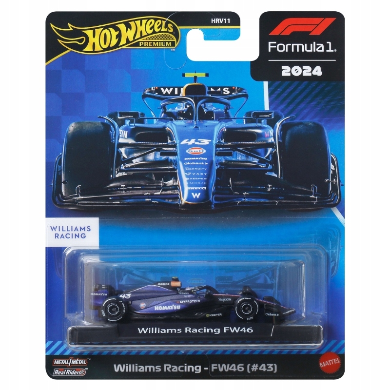 Hot Wheels Premium Race F1 - Williams FW46 Team #43