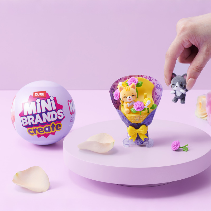 Zuru Mini Brands Create Kula Niespodzianka Kawaii Bukiet Kwiatowy Z Misiem Kwiaty Kwiatki Miś