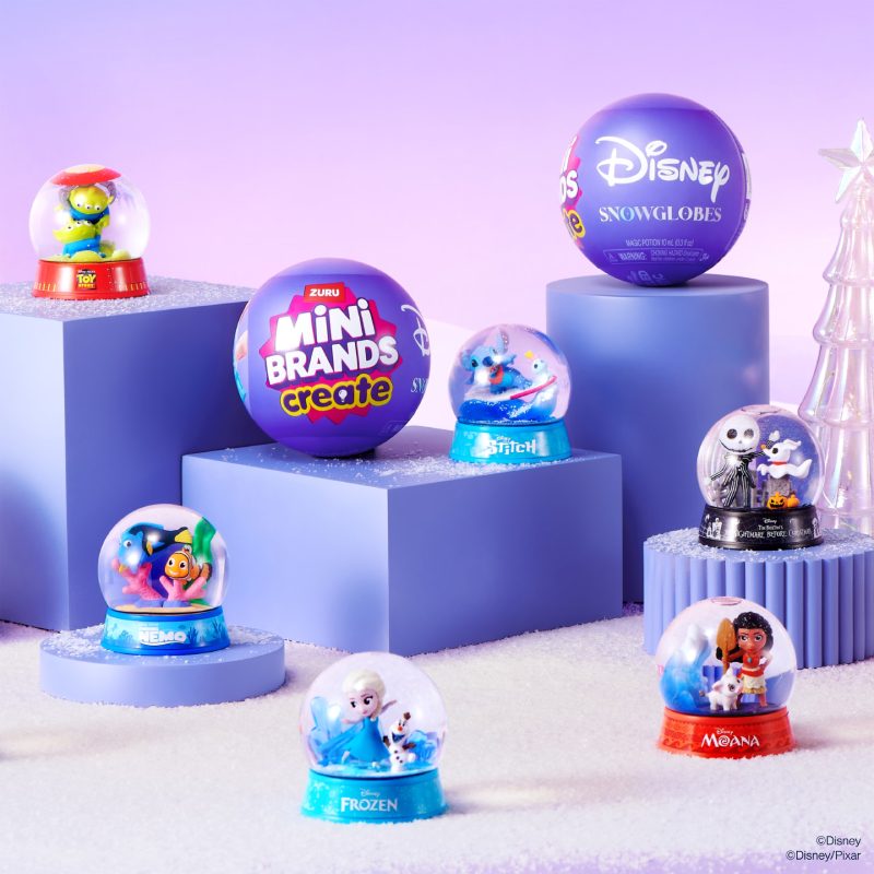 Zuru Mini Brands Create Kula Niespodzianka Zimowa Disney Kula Śnieżna Księżniczki Disneya Mickey Nemo Toy Story Stitch