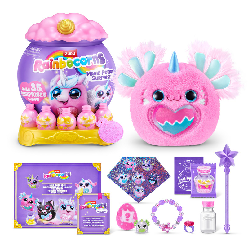 Zuru Rainbocorns Magic Potion Surprise Kociołek Niespodzianka Zabawka Maskotka Pluszowa Pluszak W Magicznym Kociołku