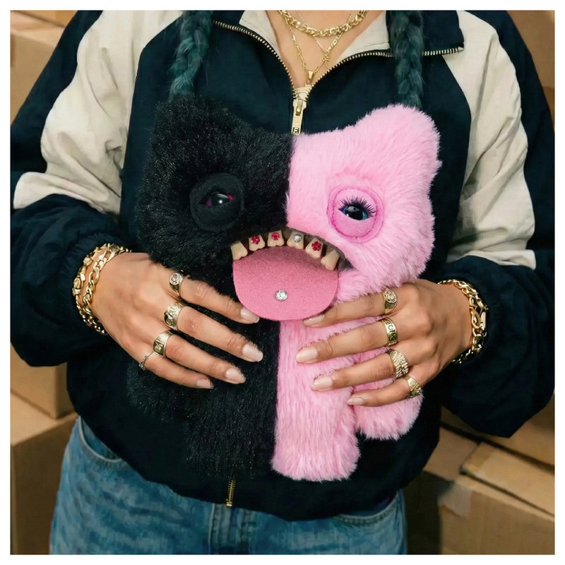 Fuggler Funny Ugly Monster Baddies Maskotka Straszna Brzydki Pluszak Przytulanka Dla Dzieci Pluszowa Śmieszna Dwukolorowa