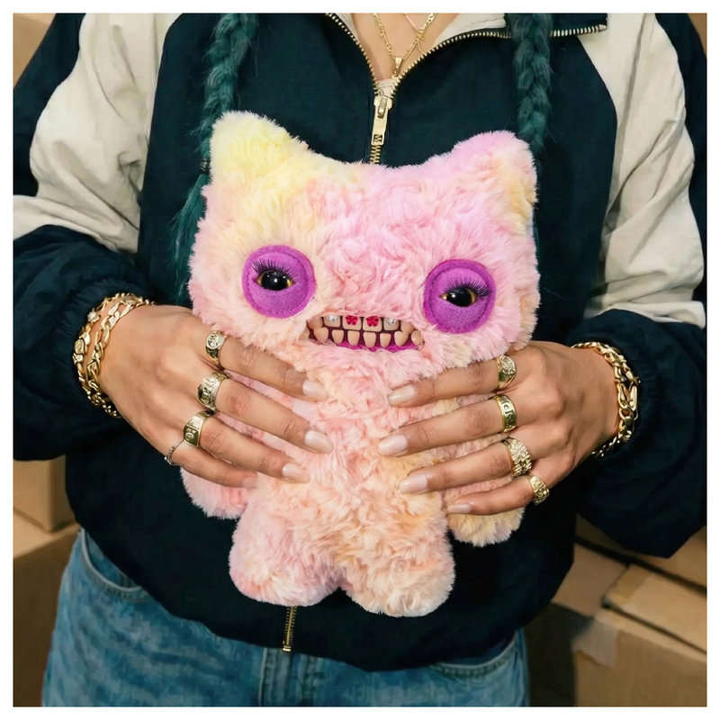 Fuggler Funny Ugly Monster Baddies Maskotka Straszna Brzydki Pluszak Przytulanka Dla Dzieci Pluszowa Śmieszna Różowa
