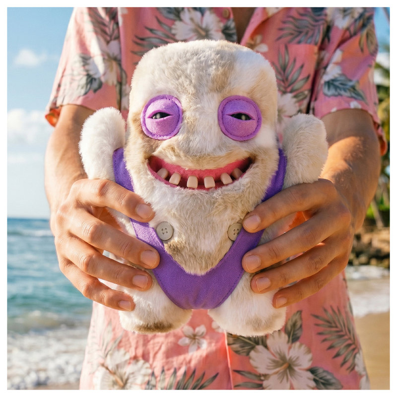 Fuggler Funny Ugly Monster Nipple Fuggs Maskotka Straszna Brzydki Pluszak Przytulanka Dla Dzieci Pluszowa Śmieszna Szara