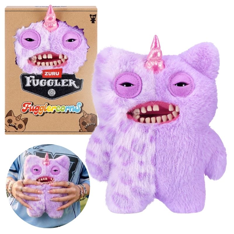Fuggler Funny Ugly Monster Fugglercorns Maskotka Straszna Brzydki Pluszak Przytulanka Dla Dzieci Pluszowa Śmieszna Jednorożec