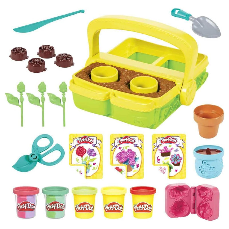 Play-doh Ciastolina Zestaw Kwitnące Kwiaty Masa Plastyczna Tuby Akcesoria 3+