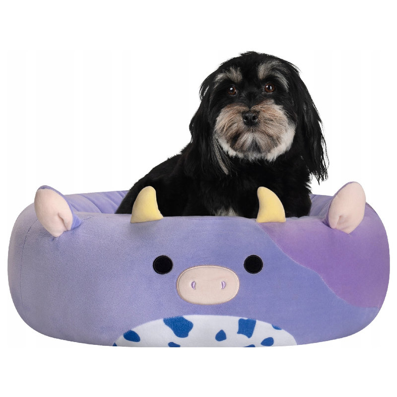 Squishmallows Miękkie Legowisko Dla Psa I Kota Fioletowa Krowa Bubba 50 Cm Posłanie Poduszka