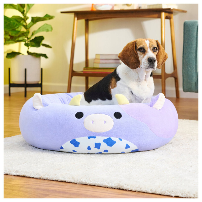 Squishmallows Miękkie Legowisko Dla Psa I Kota Fioletowa Krowa Bubba 50 Cm Posłanie Poduszka