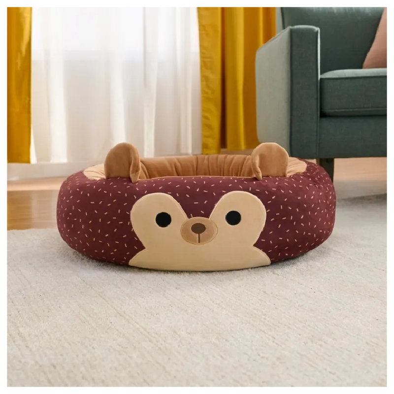 Squishmallows Legowisko Dla Zwierząt Kota I Psa Brązowy Jeż Hans Rozmiar L 73cm