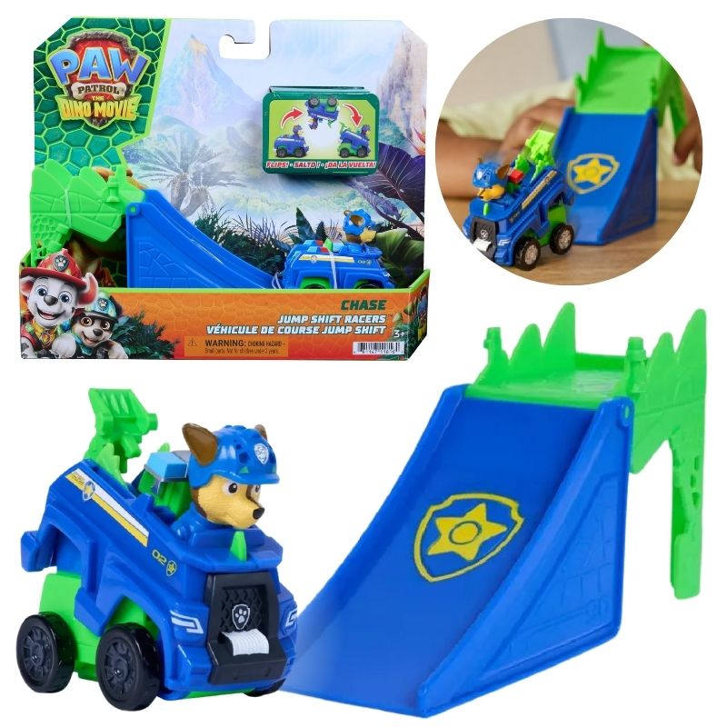 Psi Patrol I Dinozaury Pojazd Ratowniczy Chase Akrobata Figurka Zabawka Dla Dzieci
