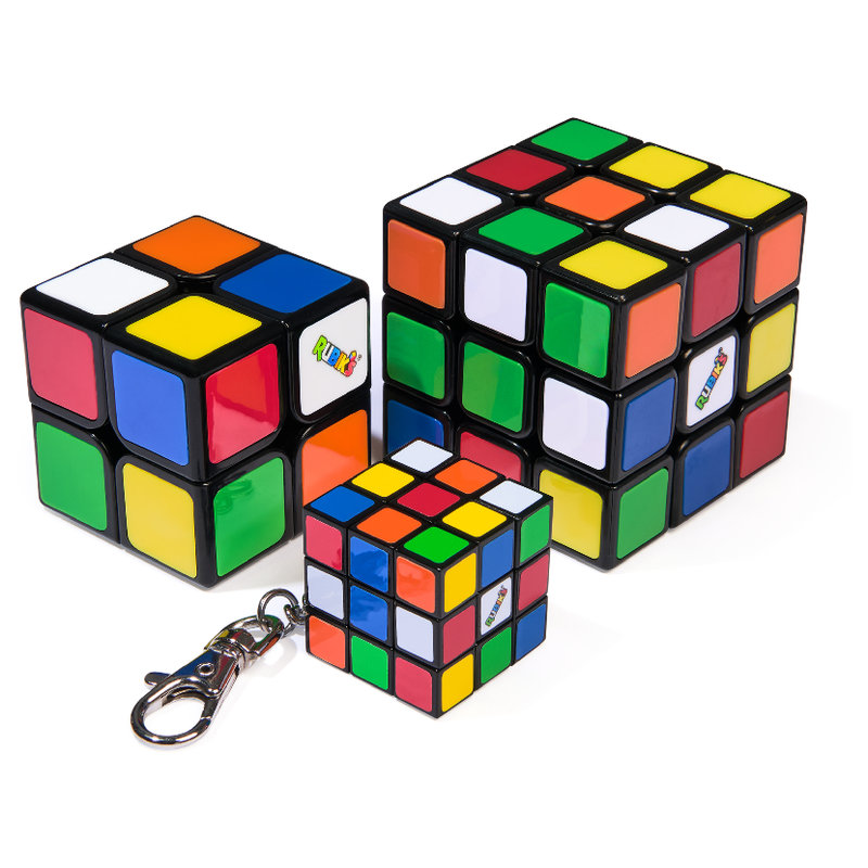 Spin Master Kostki Rubika Rubik's Cube 3 Sztuki 3x3 Zabawka Logiczna Dla Dzieci 8+