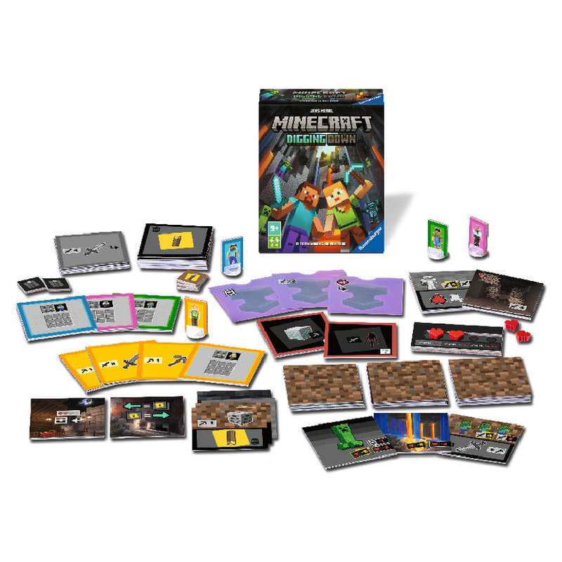 Gra Karciana Karcianka Rodzinna Minecraft Kopanie W Dół Ravensburger Dla Dzieci 8+