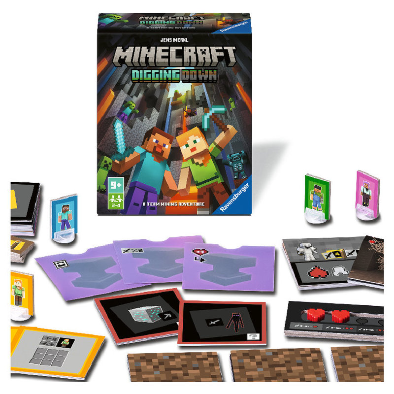 Gra Karciana Karcianka Rodzinna Minecraft Kopanie W Dół Ravensburger Dla Dzieci 8+
