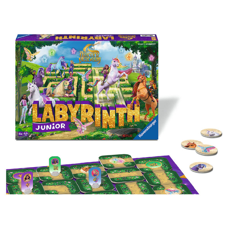 Labyrinth Junior Akademia Jednoroźców Gra Planszowa Rodzinna Dla Dzieci 2-4 4+