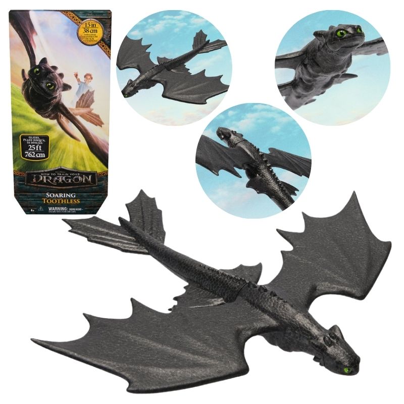 Figurka Szybowiec Smok Glider DreamWorks Duży Latający Szczerbatek Jak Wytresować Smoka 38 cm