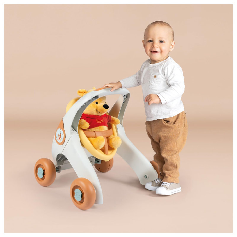  Little Smoby Jeździk Z Maskotką Kubiś Puchatek Pchacz Chodzik Pojazd Dla Dzieci Dziecka 3w1