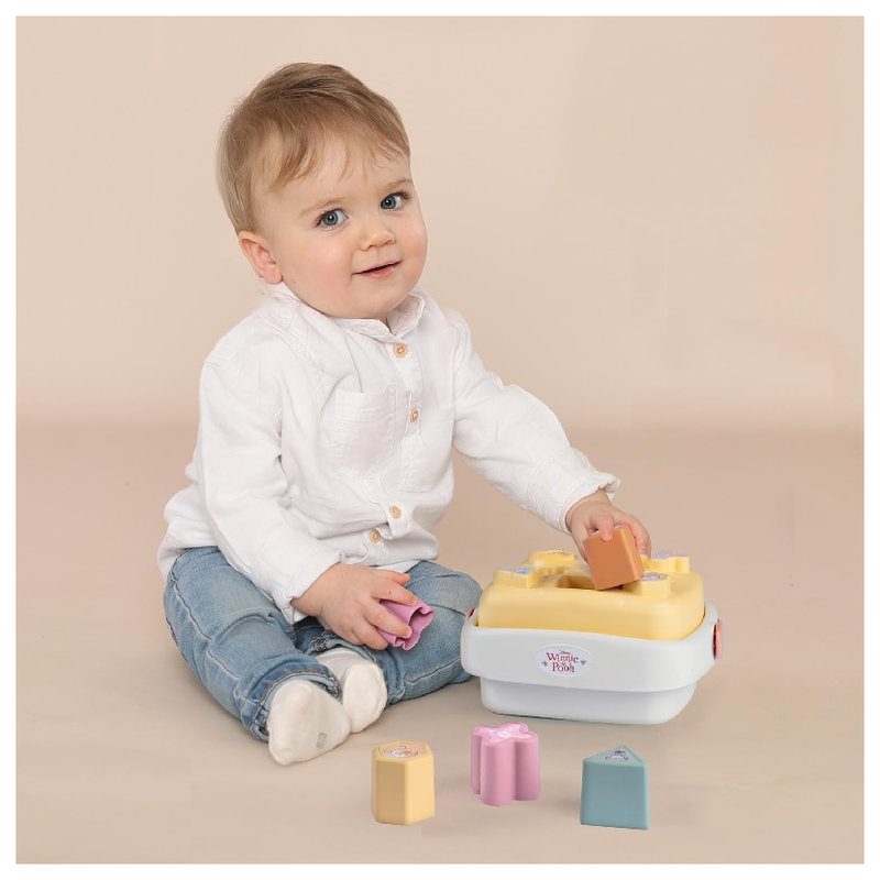 Little Smoby Układanka Edukacyjna Kubuś Puchatek Zabawka Dla Dzieci Sorter W Koszyku Klocki