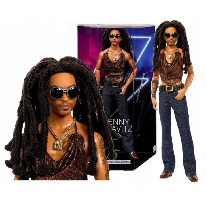 Lalka Barbie Kolekcjonerska Signarure Music Series Lenny Kravitz 33 CM