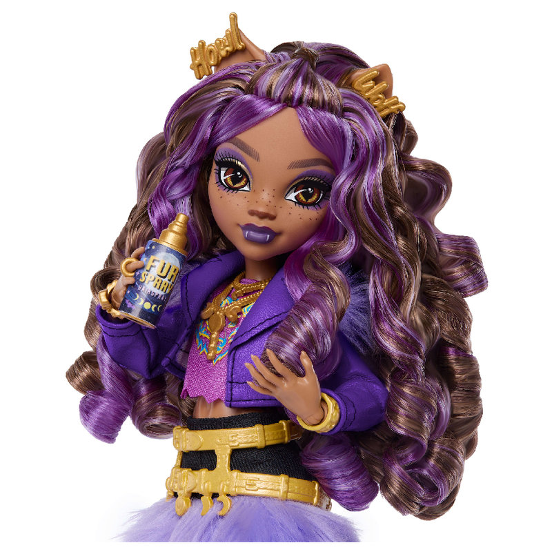Lalka Monster High Clawdeen Zwierzątko Wilczek Cresdent + Akcesoria Zestaw 4+