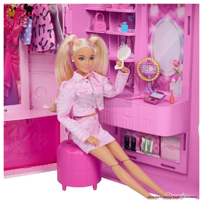 Barbie Modna Szafa Dla Lalki Lalek Garderoba Z Funkcją Obracania I Stylizacji