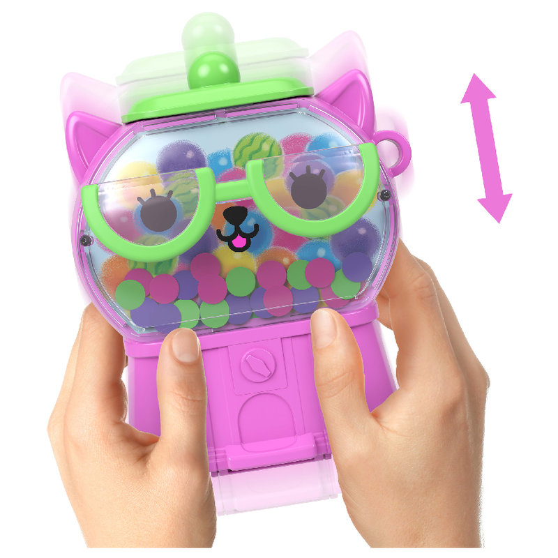 Figurka Polly Pocket Kotek Guma Balonowa Zestaw Kompaktowy Zabawka Dla Dzieci 4+