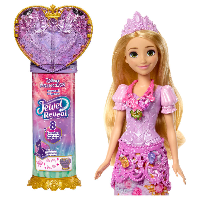 Disney Princess Jewel Reveal Lalka Księżniczka Roszpunka Zestaw Dla Dzieci