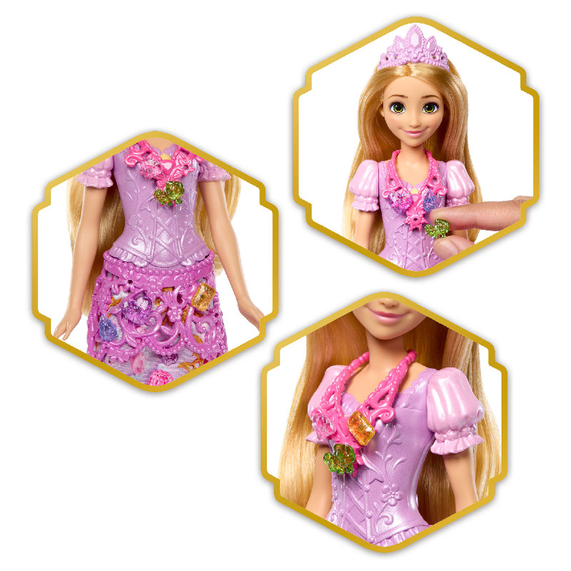 Disney Princess Jewel Reveal Lalka Księżniczka Roszpunka Zestaw Dla Dzieci