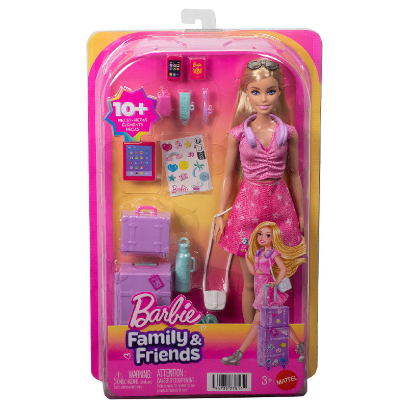 Barbie Family & Friends Malibu Nieskończone Przygody Lalka + Zestaw Akcesoriów 3+