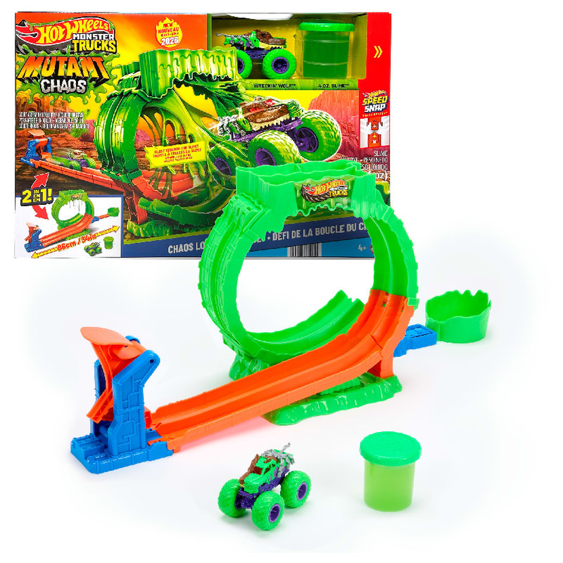 Tor Hot Wheels Monster Trucks Pętla Chaosu Mutant Zestaw Dla Dzieci 4+