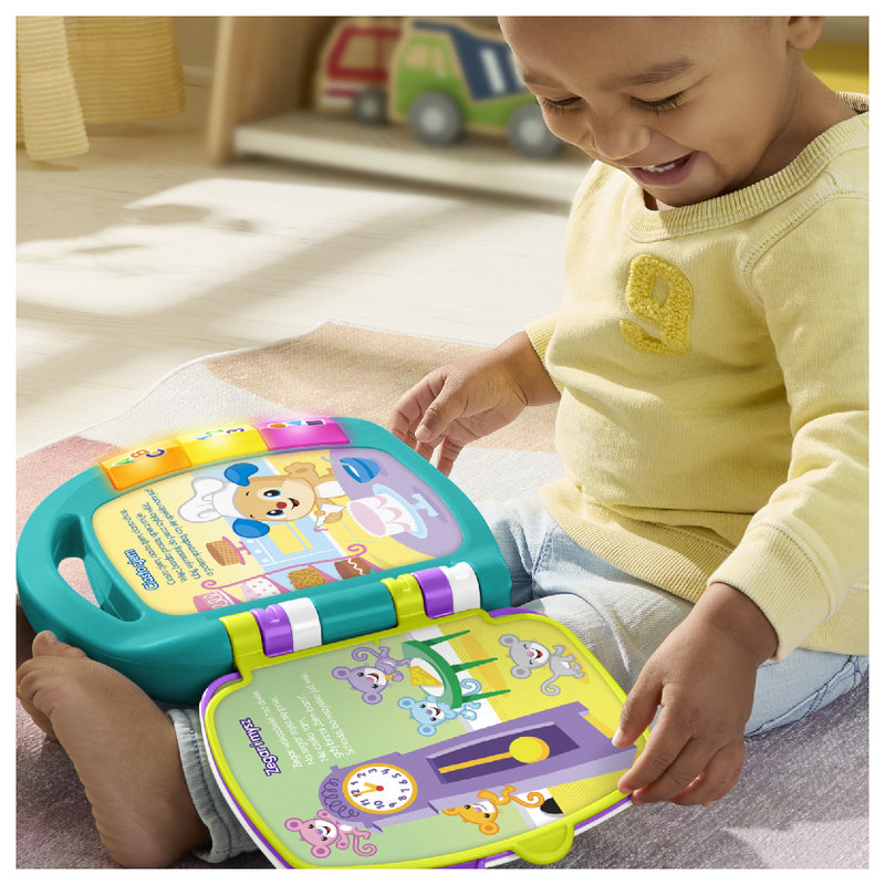 Fisher-price Książeczka Książka Edukacyjna Dla Dzieci Niemowlaków Z Wierszykami 6m+