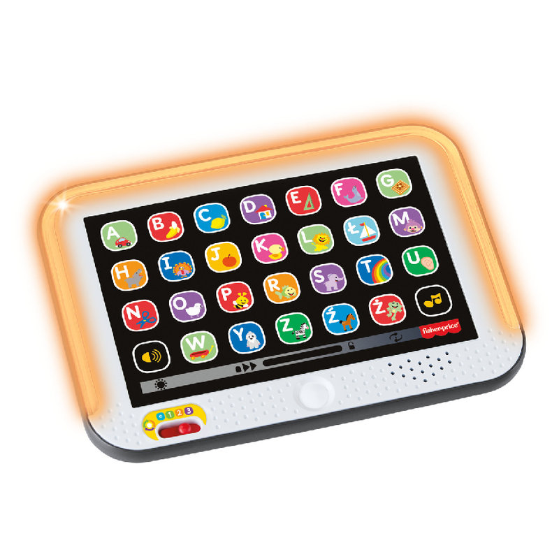 Fisher-Price Tablet Zabawka Malucha Interaktywna Edukacyjna Dla Dziecka Dzieci 12m+