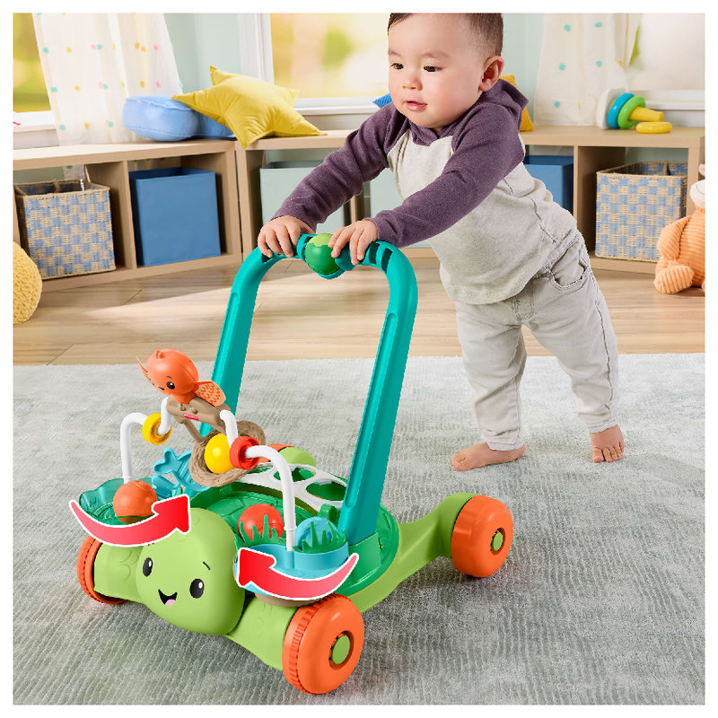 Fisher Price Chodzik Jeździk Interaktywny Do Nauki Chodzenia Dla Niemowlaka 2w1 Żółw 6m+