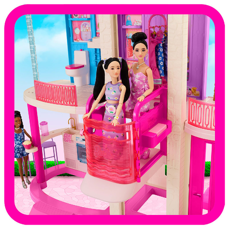 Domek Dla Lalek Barbie Z Efektami Dźwiękowymi + Akcesoria Meble Wanna Dla Dzieci
